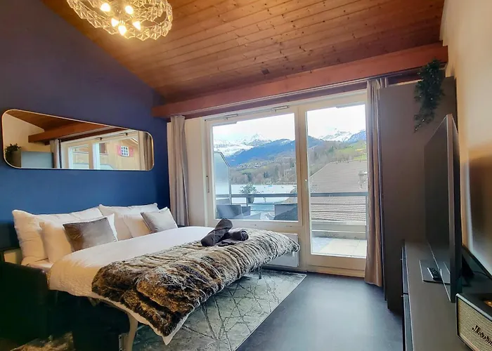 Lejlighed Lakeview Loft*lake/ferry Access* Spiez